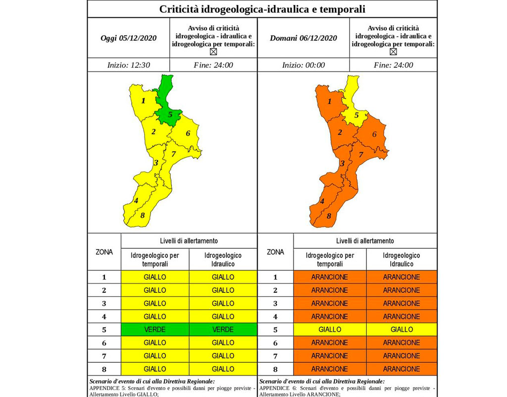 Maltempo, Allerta Arancione In Calabria - Il Lametino.it