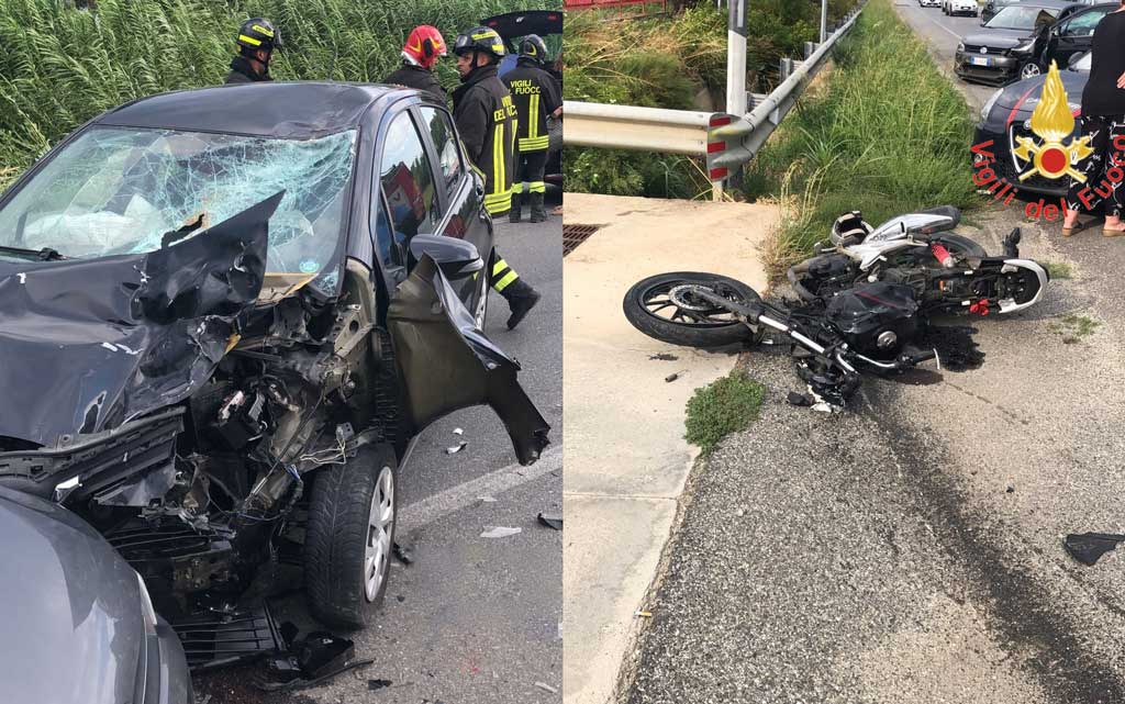 Scontro Tra Due Auto E Una Moto Su Ss A Simeri Feriti Il Lametino It