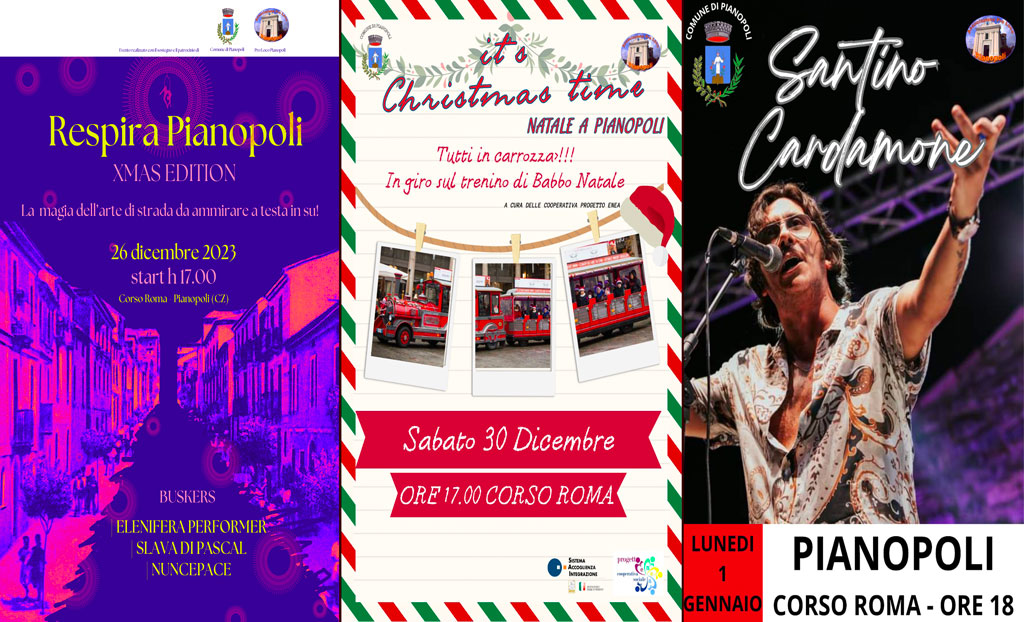 Diversi Appuntamenti Per Le Feste Natalizie A Pianopoli Il Primo Gennaio Concerto Di Santino