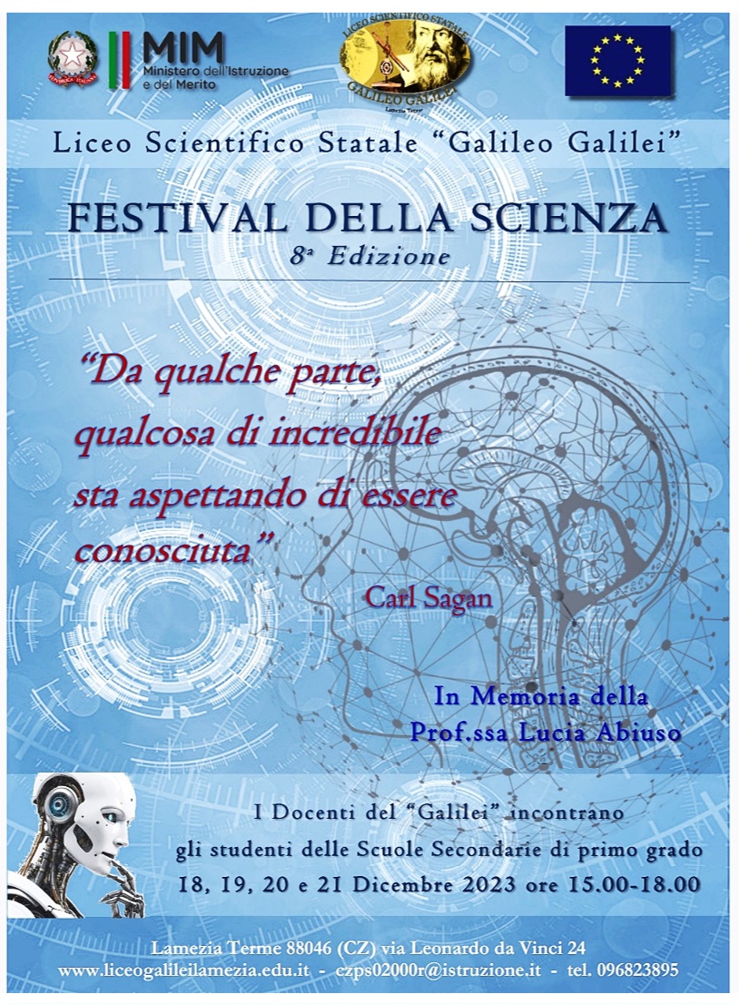 Lamezia, Torna Il 'Festival Della Scienza' Al Galilei: Protagonisti I ...